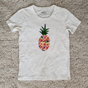 J Crew Factory rainbow pineapple t shirt